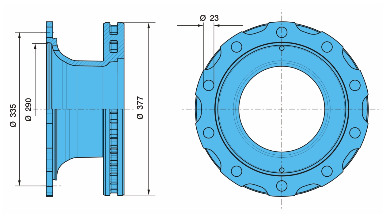   BPW-SKH 10-d377-h169*45  ABS ORIGINAL