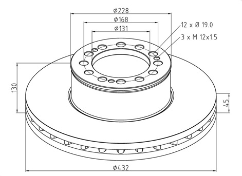   PE  12-d430-h130*45 Man TGA