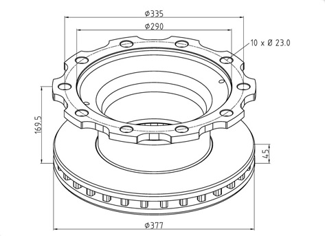   PE 10-d377-h169*45  ABS Bpw-SKH