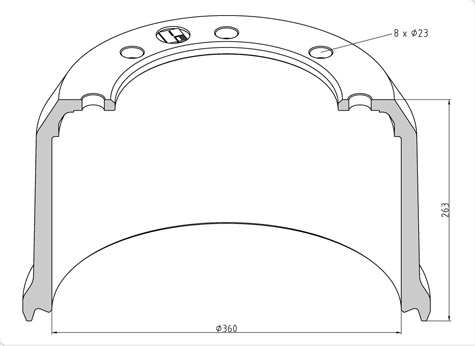   PE 360*200-8 h=263 BPW KH-KR