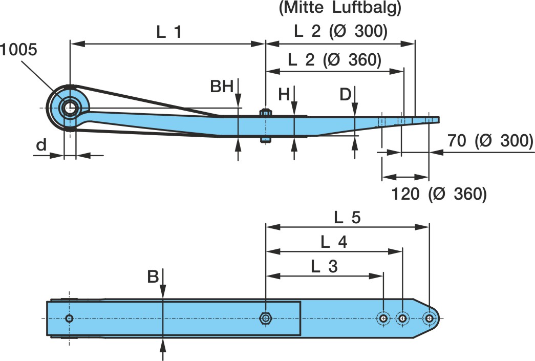  BPW 1*48*100 / 500+440 (415) ORIGINAL