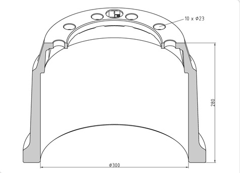   PE 300*200 h=280 SAF WRZM11030