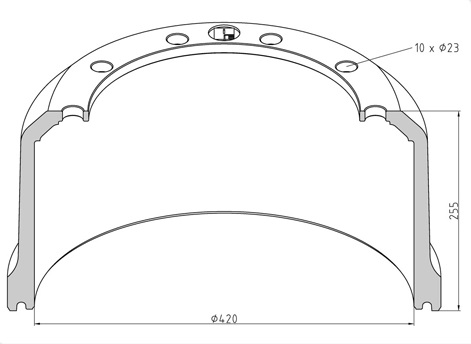   PE 420*200 h=256 SAF SKRS(Z)-11242