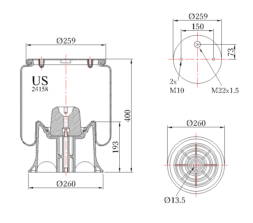  SCHMITZ / 4158np03 / -  h=192 /  GENIRPARTS