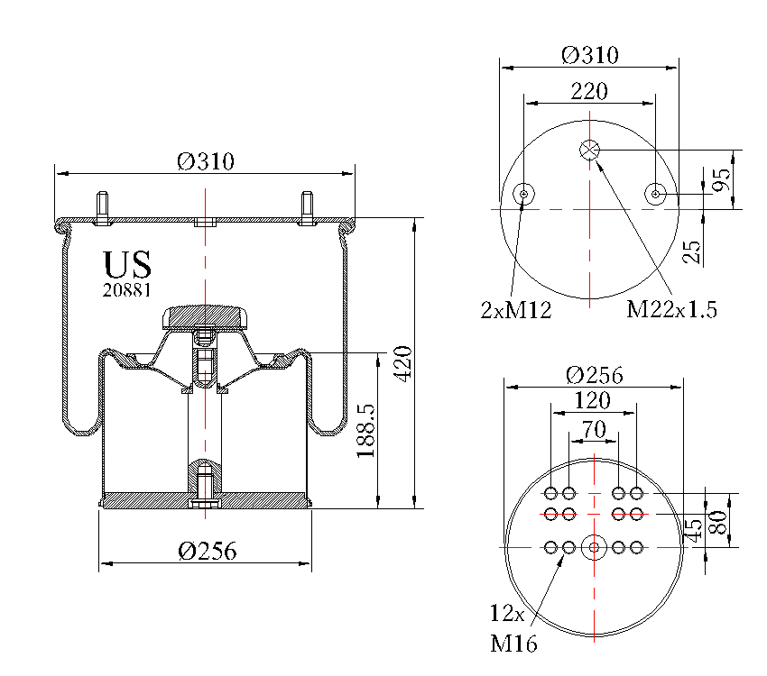  Bpw-36 / -  h=175 / GENIRPARTS