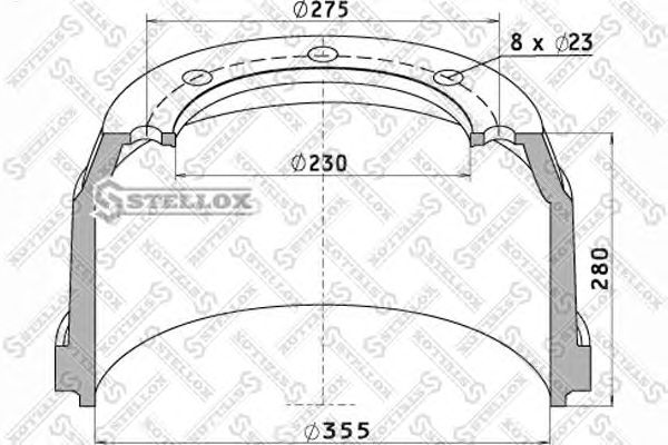   SAF WRZM-11035 8  355*200 h=280 ORIGINAL