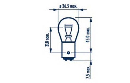  NARVA P21/5W-24V-BAY15d   