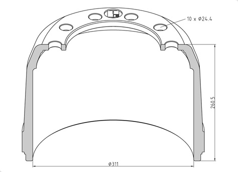   PE 310*190 h=260 ROR TM 10 