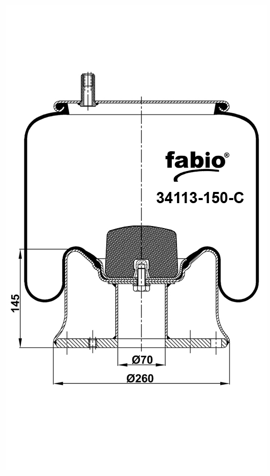  Hendrickson / HS-251087 / -  h=144 / FABIO