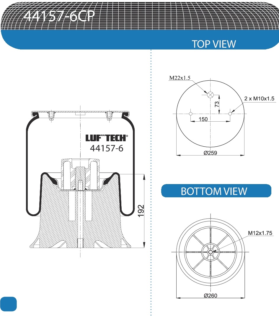  SCHMITZ / 4157np06 / -  h=192 / LUFTECH 152232381LF