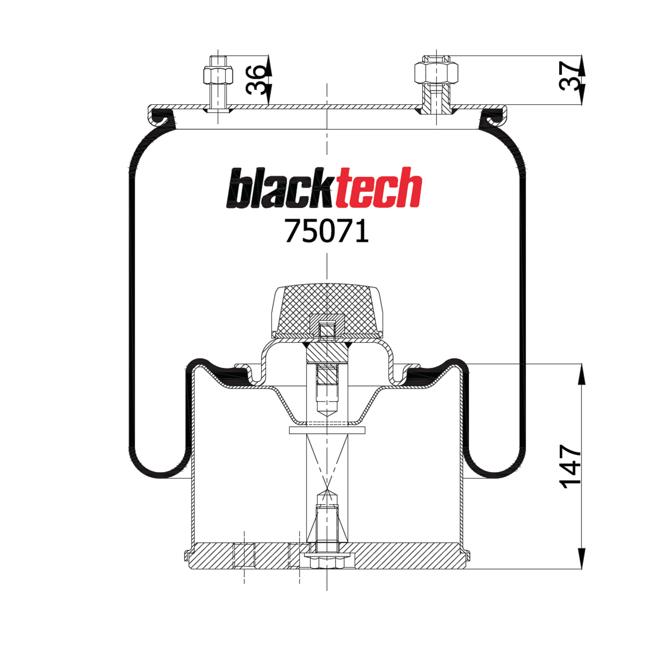  Bpw-30K-new / --20 / -  h=135 / BLACKTECH