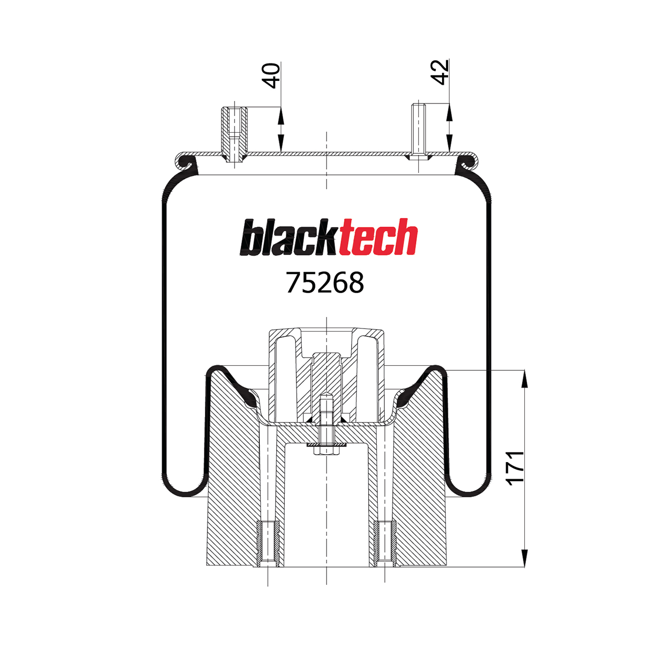  BLACKTECH - 22    h=170 Ror US-07074P