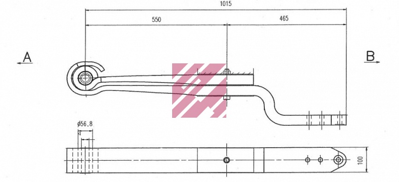  SCHOMAECKER Bpw 2*40*100 / 550+465 (440) K=120