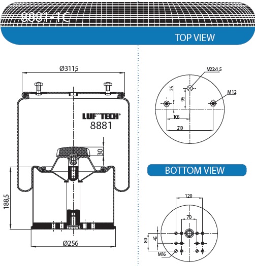  Bpw-36 / -  h=175 / LUFTECH 152230941LF