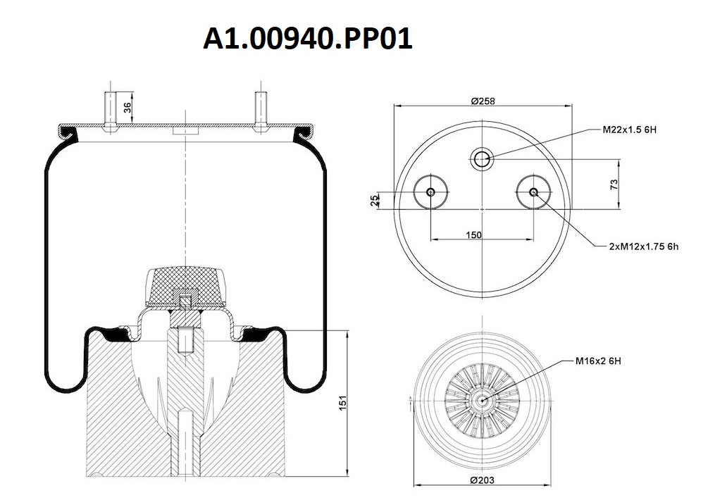      BPW-30K Kogel / h=151   /