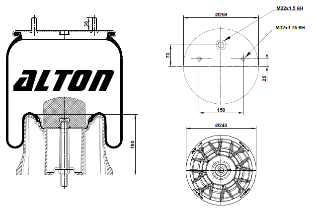  ALTON    h=150 / SAF 2619V