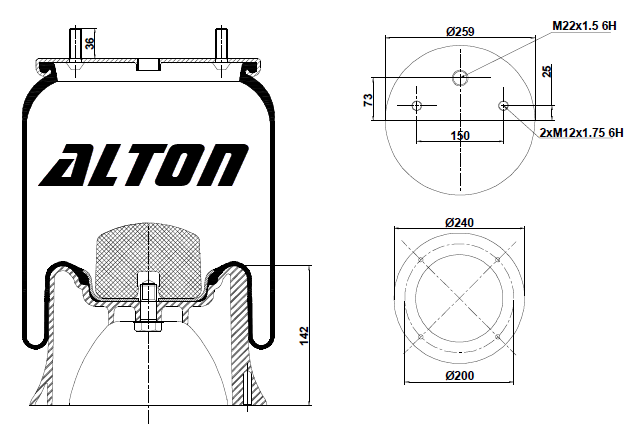  ALTON    h=140 / SAF 2618V