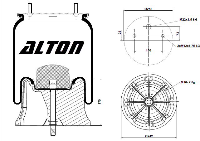  ALTON    h=170 / SAF 2621V  KRONE