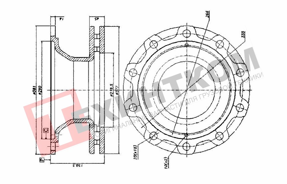   BERAL 10-d377-h160*45  ABS Bpw-SKH