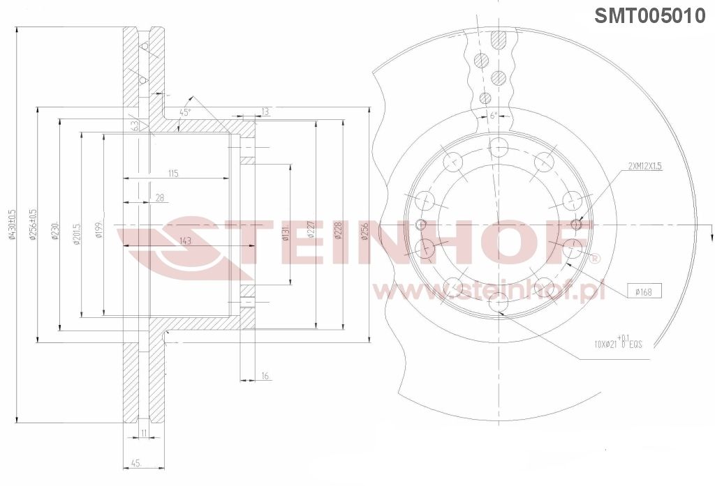   STEINHOF 10-d430-h144*45 Mercedes Axor-Actros